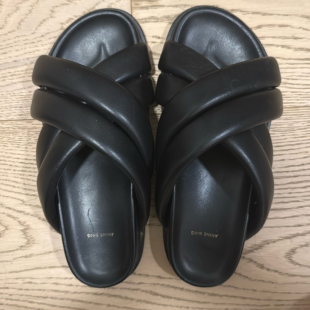 Annie Bing Black Lizzie Sandals